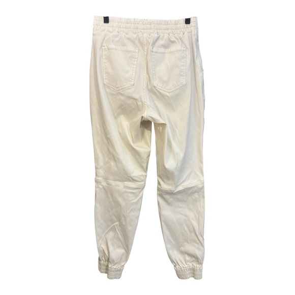 Spanx Stretch Twill Utility Cargo Joggers Cream Size Large H1 - Picture 2 of 5